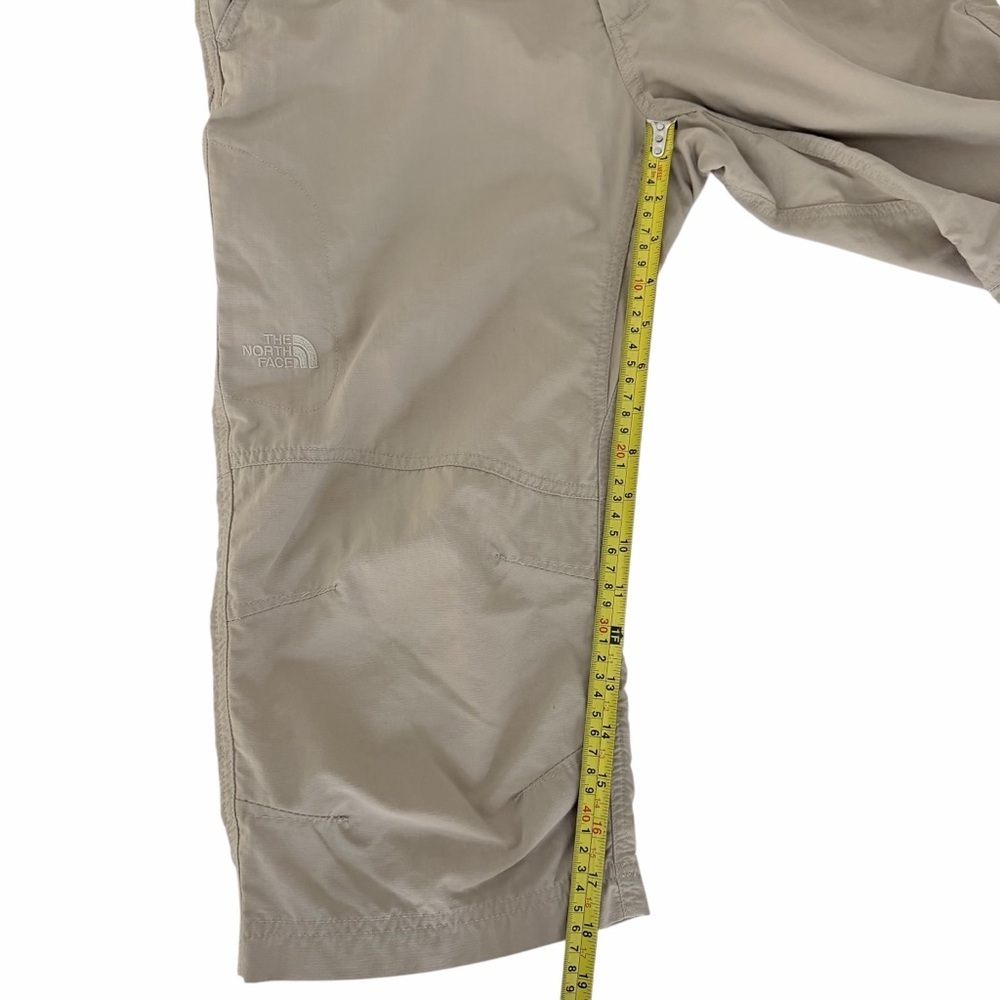 THE NORTH FACE Beige Lightweight Hiking Capri Cargo Pants outdoor travel women’s - Picture 14 of 15